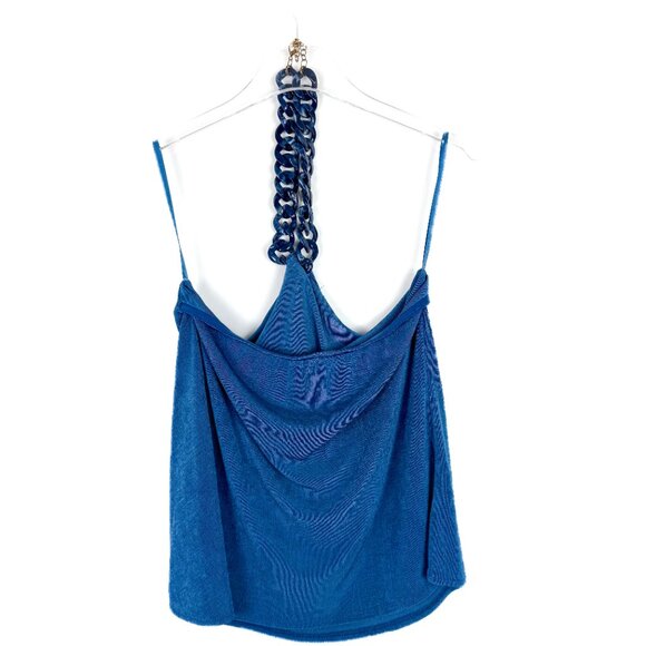 NWT Boston Proper Halter Tank Pull On Pants 2 Piece Set Blue Size Medium M NEW - Picture 16 of 16